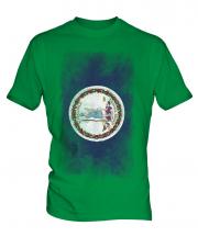 Virginia State Faded Flag Mens T-Shirt
