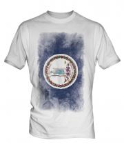 Virginia State Faded Flag Mens T-Shirt
