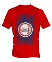 Virginia State Faded Flag Mens T-Shirt