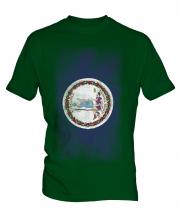 Virginia State Faded Flag Mens T-Shirt