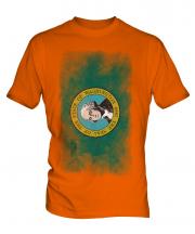 Washington State Faded Flag Mens T-Shirt