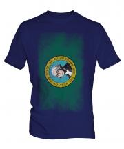 Washington State Faded Flag Mens T-Shirt