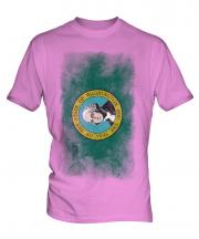 Washington State Faded Flag Mens T-Shirt