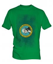 Washington State Faded Flag Mens T-Shirt