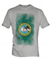 Washington State Faded Flag Mens T-Shirt