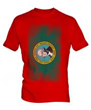 Washington State Faded Flag Mens T-Shirt