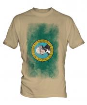 Washington State Faded Flag Mens T-Shirt