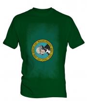 Washington State Faded Flag Mens T-Shirt
