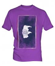 Wyoming State Faded Flag Mens T-Shirt