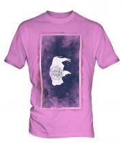 Wyoming State Faded Flag Mens T-Shirt