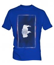 Wyoming State Faded Flag Mens T-Shirt