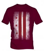 Washington Dc Faded Flag Mens T-Shirt