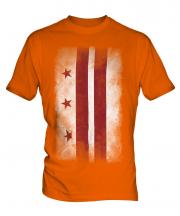 Washington Dc Faded Flag Mens T-Shirt