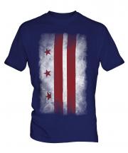 Washington Dc Faded Flag Mens T-Shirt