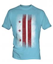 Washington Dc Faded Flag Mens T-Shirt
