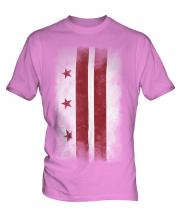 Washington Dc Faded Flag Mens T-Shirt
