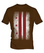 Washington Dc Faded Flag Mens T-Shirt