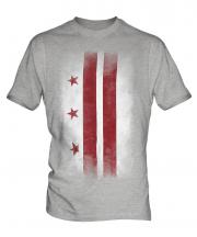 Washington Dc Faded Flag Mens T-Shirt