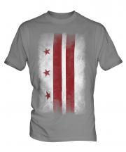 Washington Dc Faded Flag Mens T-Shirt