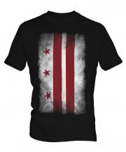 Washington Dc Faded Flag Mens T-Shirt