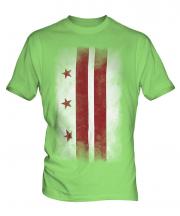 Washington Dc Faded Flag Mens T-Shirt
