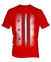 Washington Dc Faded Flag Mens T-Shirt