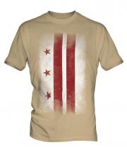 Washington Dc Faded Flag Mens T-Shirt