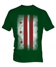 Washington Dc Faded Flag Mens T-Shirt