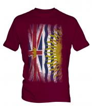 British Columbia Faded Flag Mens T-Shirt