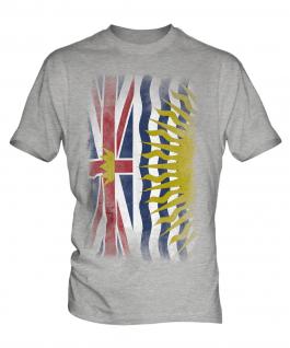British Columbia Faded Flag Mens T-Shirt