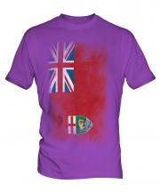 Manitoba Faded Flag Mens T-Shirt