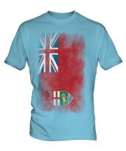 Manitoba Faded Flag Mens T-Shirt