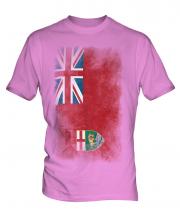 Manitoba Faded Flag Mens T-Shirt