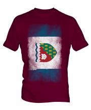 Northwest Territories Faded Flag Mens T-Shirt