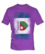 Northwest Territories Faded Flag Mens T-Shirt