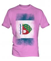 Northwest Territories Faded Flag Mens T-Shirt