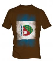 Northwest Territories Faded Flag Mens T-Shirt