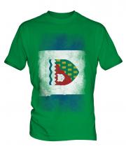 Northwest Territories Faded Flag Mens T-Shirt