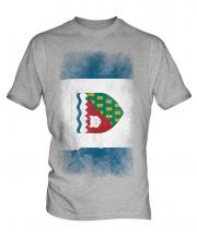 Northwest Territories Faded Flag Mens T-Shirt