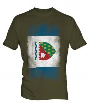 Northwest Territories Faded Flag Mens T-Shirt