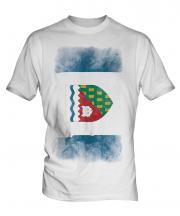 Northwest Territories Faded Flag Mens T-Shirt