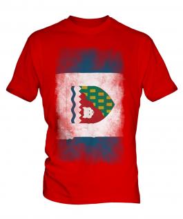 Northwest Territories Faded Flag Mens T-Shirt
