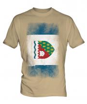 Northwest Territories Faded Flag Mens T-Shirt