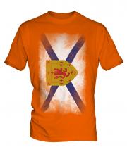 Nova Scotia Faded Flag Mens T-Shirt