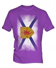 Nova Scotia Faded Flag Mens T-Shirt