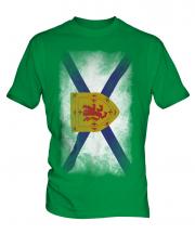 Nova Scotia Faded Flag Mens T-Shirt