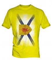 Nova Scotia Faded Flag Mens T-Shirt