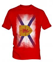 Nova Scotia Faded Flag Mens T-Shirt