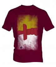 Nunavut Faded Flag Mens T-Shirt