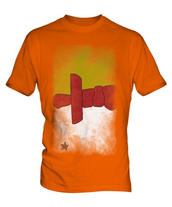 Nunavut Faded Flag Mens T-Shirt
